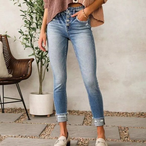 bridge by gly Denim - BRIDGE BY GLY Elliott High Rise Ankle Skinny Jean - Size: 27 x 25